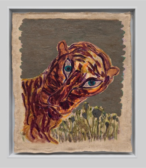 Grgur Akrap Beast oil and wax on canvas80x68cm 2023jpg