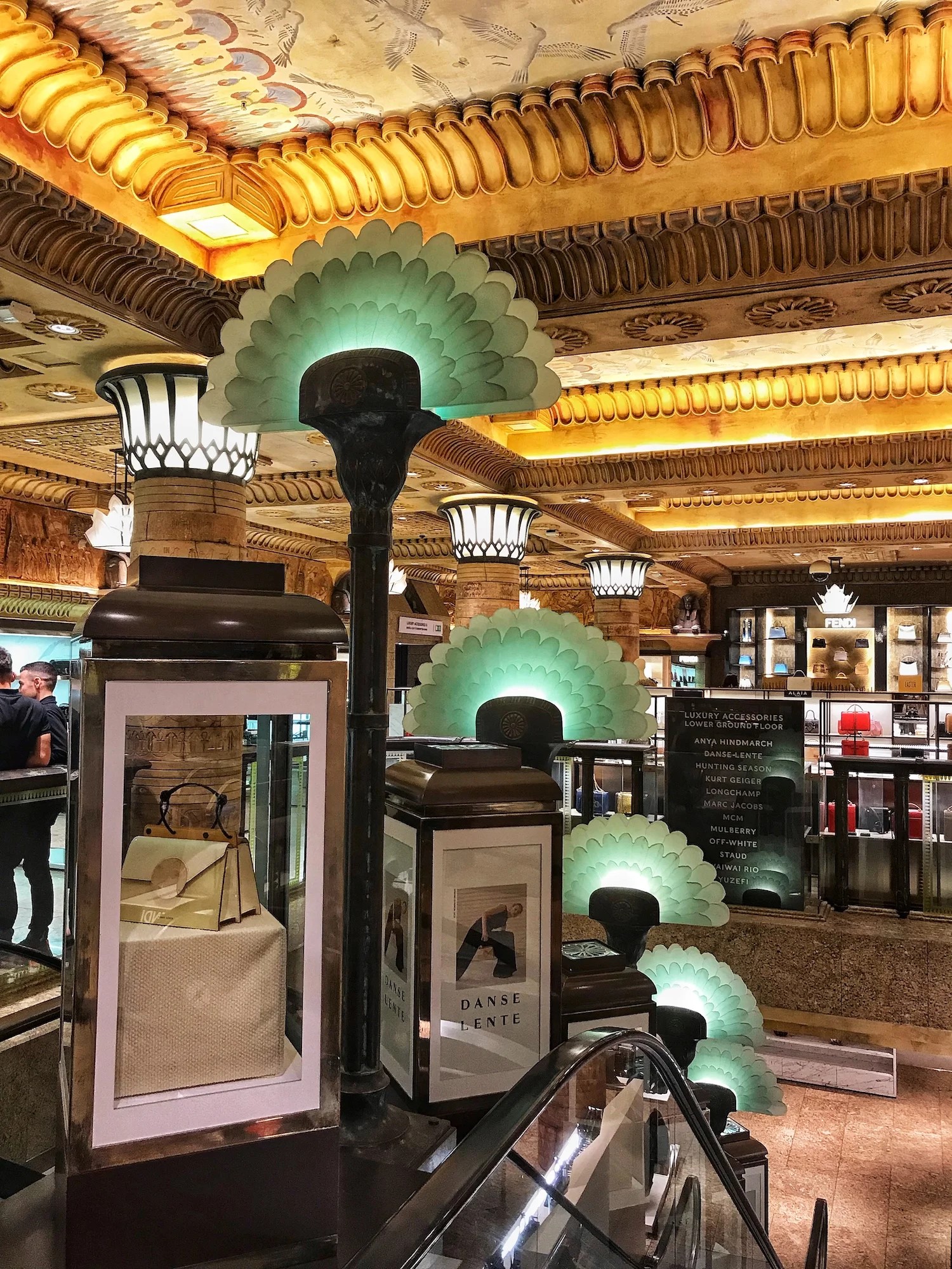 InteriorHarrodsWithDecoGreenLightsjpg