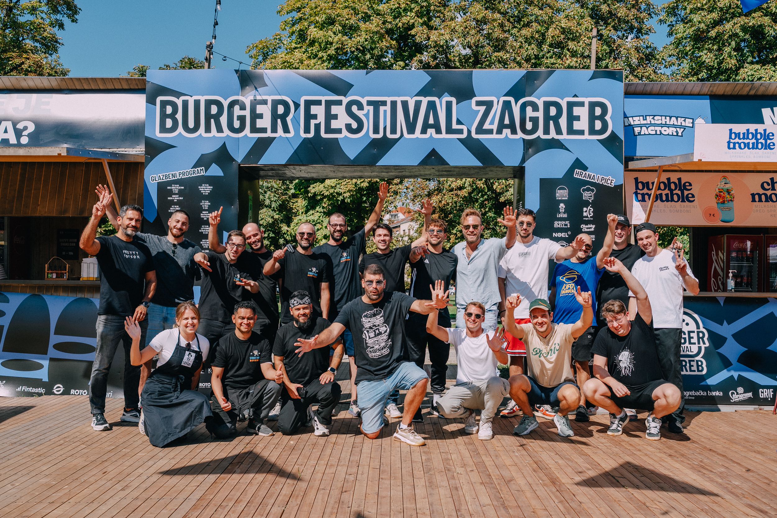 Sudionici jubilarnog 10. Burger Festivala Zagreb