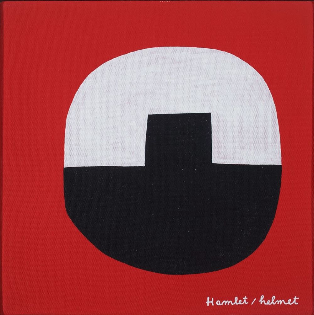 Hamlet helmet ulje na platnu 2017 300300 mm