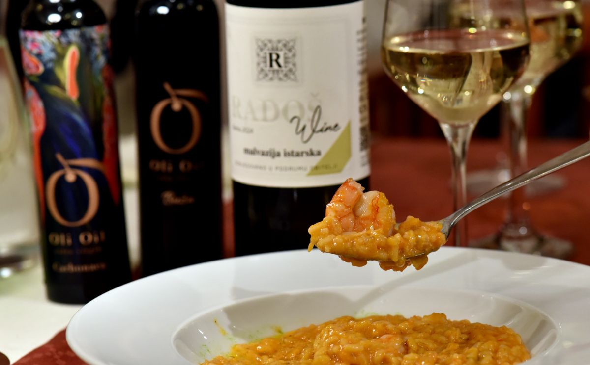 8 Rižoto s jadranskim kozicama Radoš Malvazija