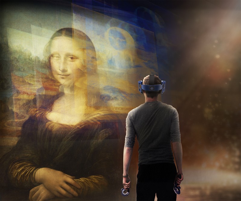 Still from Mona Lisa Beyond the Glass Courtesy Emissive and HTC Vive Arts 4