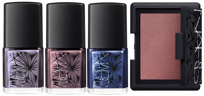 NARS-Laced-With-Edge-Makeup-Collection-for-Christmas-2014-nails-and-face